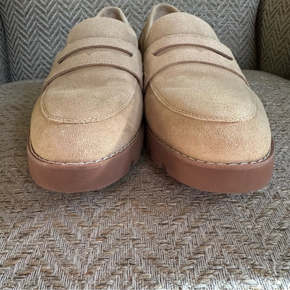 Vionic Cheryl II Lug Penny Loafer, Sand Suede - Picture 4 of 8